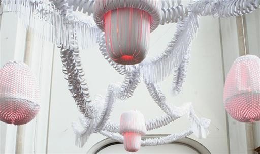 Elegantly Crafted Paper Chandeliers
