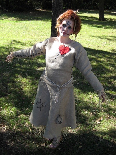 Be a Human Pincushion for Halloween: DIY Voodoo Doll Costume & Makeup