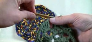 Make a crochet octagon granny Afghan for left handers