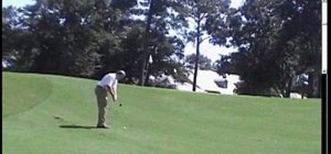 Chip or pitch to a green above shoulder level