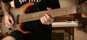 Play an impressive C Lydian riff on electric guitar