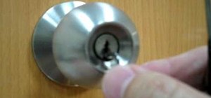 Pick a door lock with homemade tool