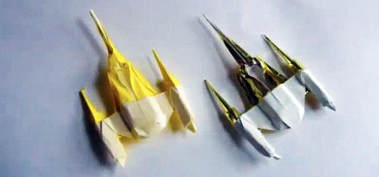 Fold an Origami Naboo Starfighter & Other Star Wars Starships