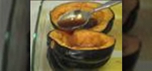 Prepare baked acorn squash