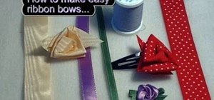 Make a beautiful and easy rose out of craft ribbon
