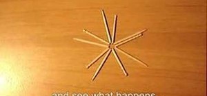 Perform the 5 toothpick and a star bar trick