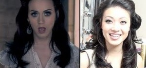 Create Katy Perry's loosely curled hairstyle from "Firework"