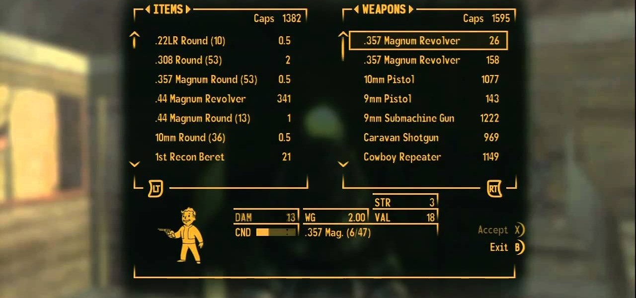how to get unlimited caps in fallout new vegas xbox