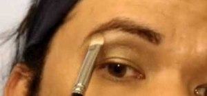 Apply eye makeup to monolids or heavy lids