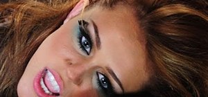 Get Miley's blue makeup look from "Can't Be Tamed"