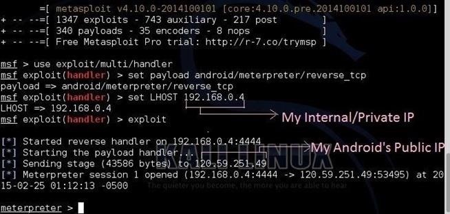 How to Create a Persistent Back Door in Android Using Kali Linux:
