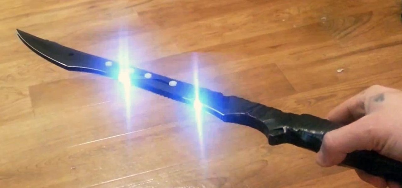 This DIY Double-Bladed 'Stun Sword' Shocks and Slices Simultaneously