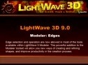 Select edges in the LightWave modeler