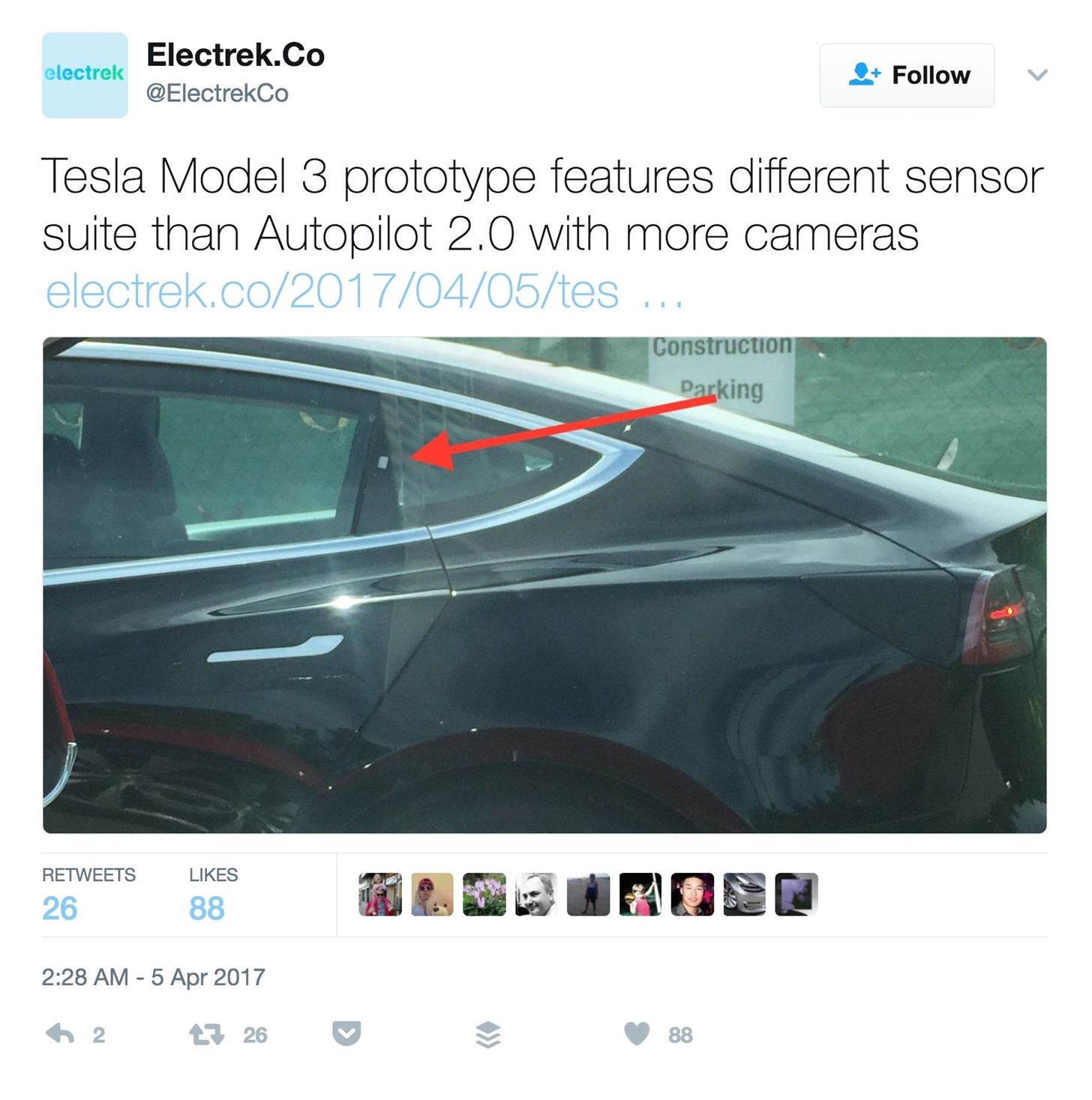 New Shots of Model 3 Shows Tesla Is Doubling Down on Cameras