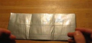 Make a tri-fold wallet from duct tape