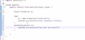 Create text files from within Java programs