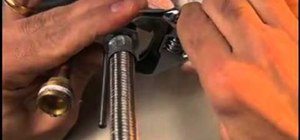 Completely remove an old bathroom or kitchen faucet and pop-up