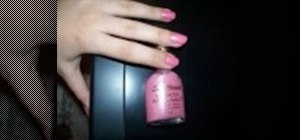 Create a pretty pink nail design