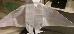 Make a 3D origami vampire/bat for beginners