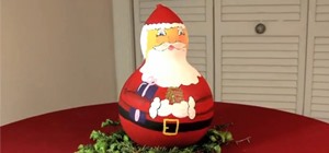 Make a DIY Santa Figure from a Gourd