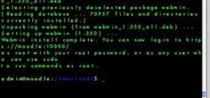 Install Webmin on a Debian server via SSH