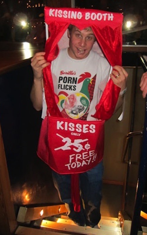 Carnival Kissing Booth Funny Adult Costume