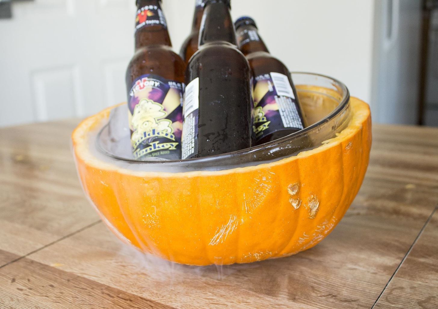 Halloween Food Hacks: How to Make a Bubbling, Brewing Pumpkin Cooler