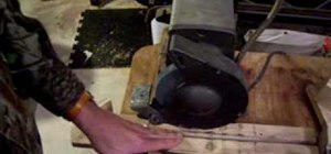 Build a homemade lathe tool sharpener