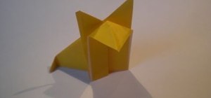 Fold an easy fox out of origami for beginners