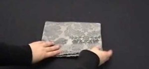Fold an origami fan napkin design