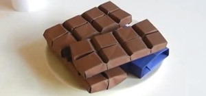 Origami Sweets! How to Fold a Realistic Chocolate Bar for Valentine's Day