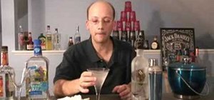 Mix a chocolate vodka martini
