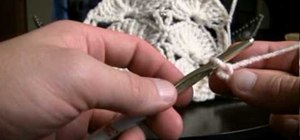 Make an extra large crochet fan for left handers