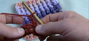 Do the crochet single rib stitch for right handers