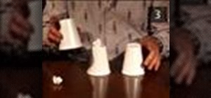 Perform the cup and balls magic trick