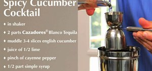 Mix a spicy cucumber cocktail for the holidays