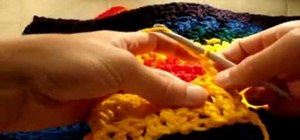 Crochet zig zag corded stitch for right handers