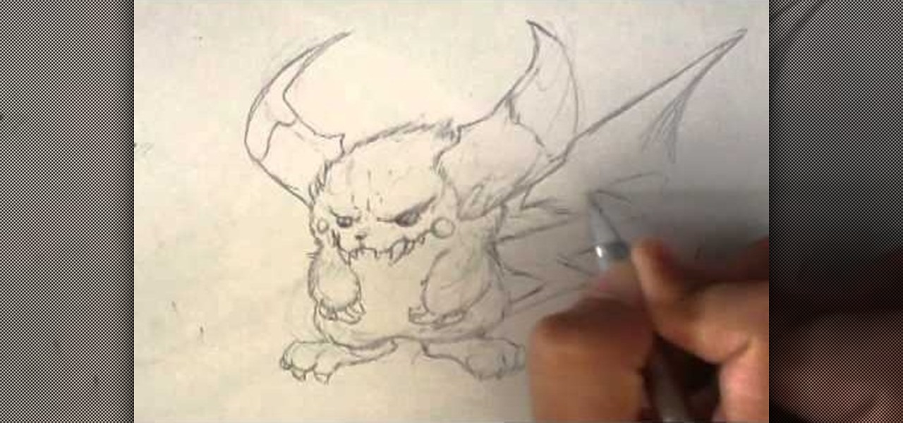 Draw a Pikachu Werewolf