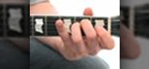 Play perfect open chords on an electric guitar