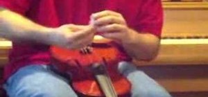 Install a violin bridge