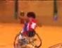 Maneuver on the court in a wheelchair