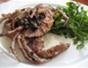 Cook fresh soft shell crab in a caper and brown butter sauce