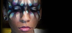 Create a water lily masquerade makeup look