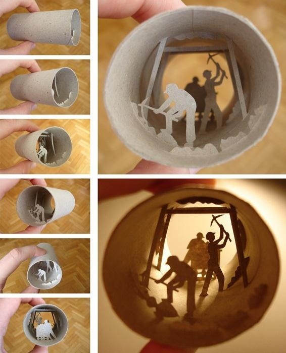 Miniature TP Tube Dioramas, Plus 4 Other Ideas for Reusing Toilet Paper Tubes