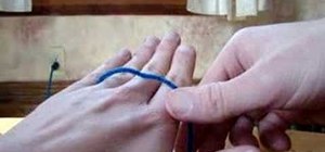 Hold the thread and needle in beginning crochet