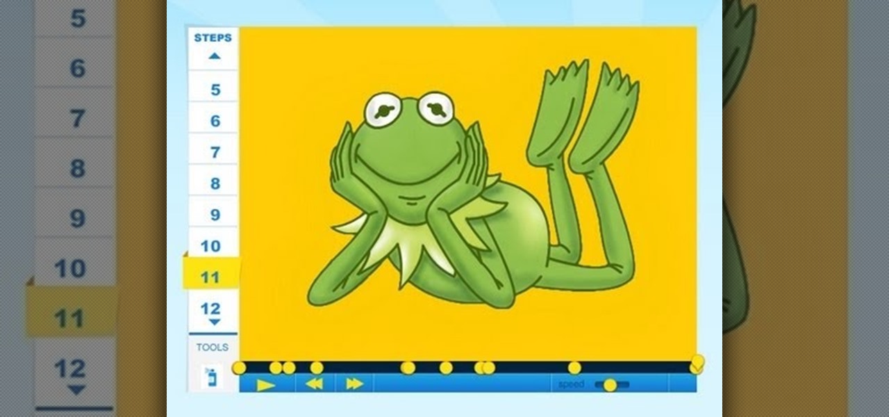 Draw Kermit the Frog (Muppet)
