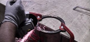 Cut hardened steel with an angle grinder