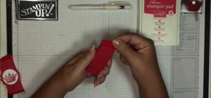 Make a regal red mini candy wrapper