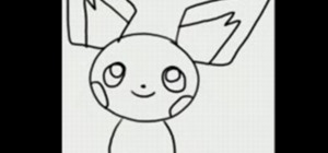 Draw the manga character Pichu from Pokémon