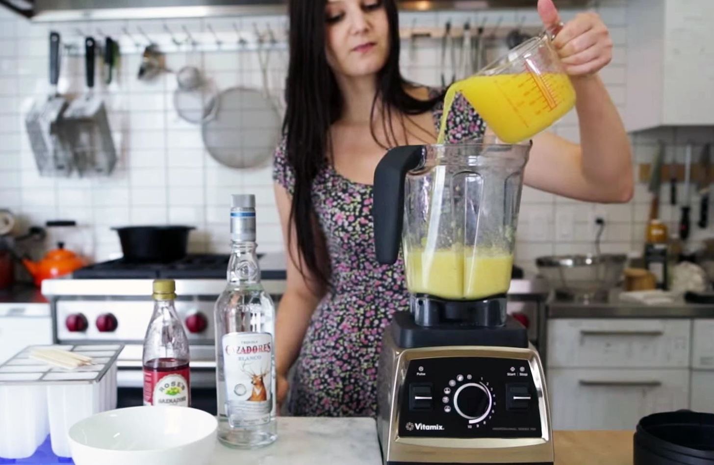 How to Make Tequila Sunrise Popsicles